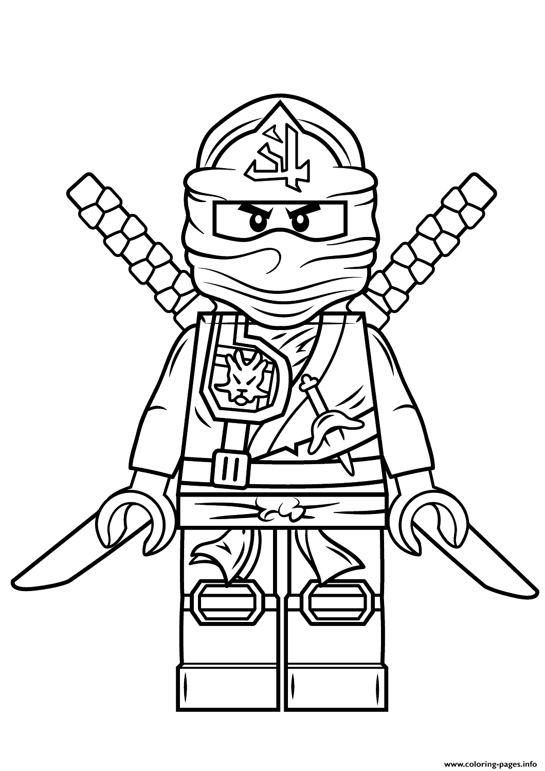 1060x1500 Enormous Coloring Pages Ninjago Lego Green Nin