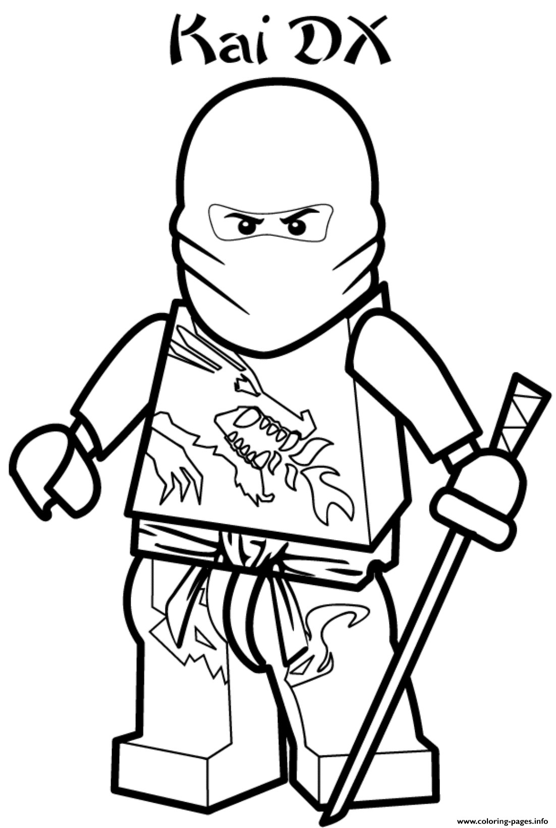 1102x1639 Ninjago Coloring Pages To Print Pdf New Kai Ninjago S3644 Coloring