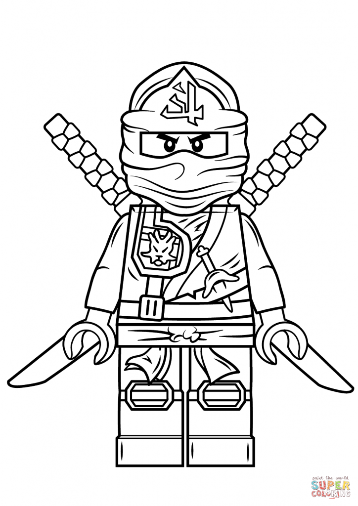 724x1024 Kai Coloring Pages Lego Ninjago Green Ninja Coloring Page Free