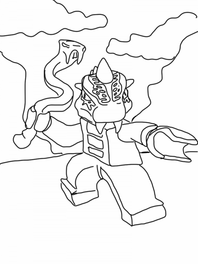 640x853 Ninjago Snake Coloring Pages. Fantastic Printable Snake Coloring