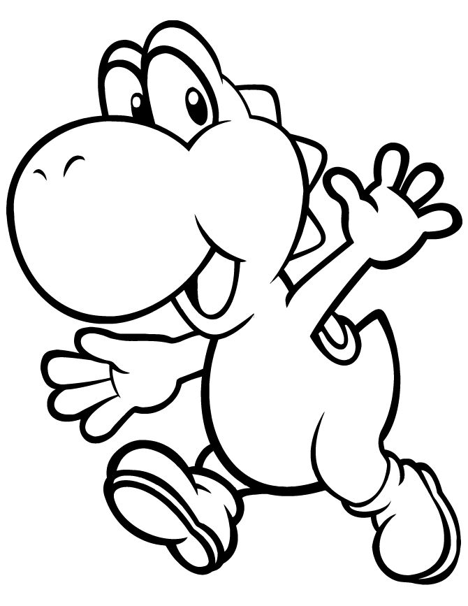 670x867 49 Best Super Mario Yoshi Coloring Pages Images
