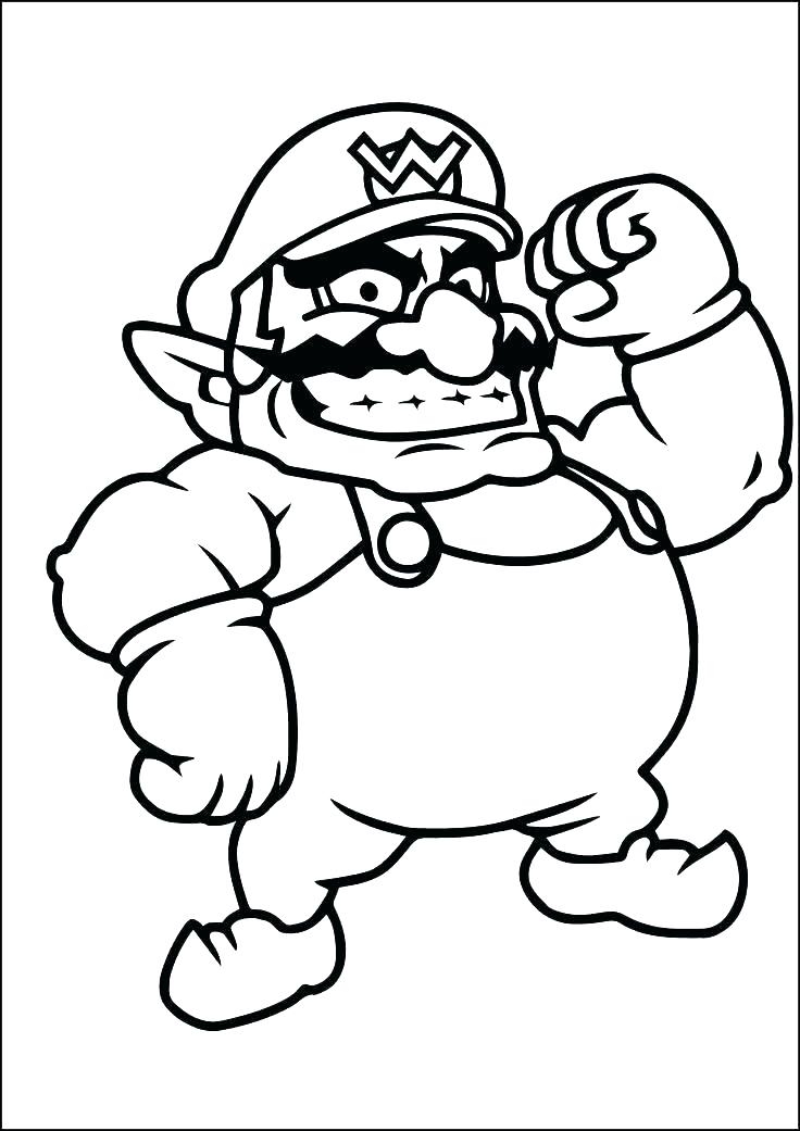 736x1041 Nintendo Coloring Pages