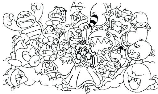 512x307 Wonderful Captivating Nintendo Coloring Pages Crayola Photo Kids