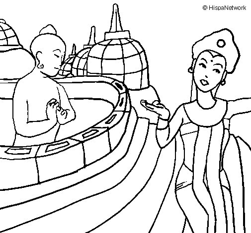 505x470 Indonesia Coloring Page