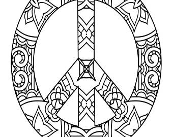 340x270 Pretty Coloring Page Etsy