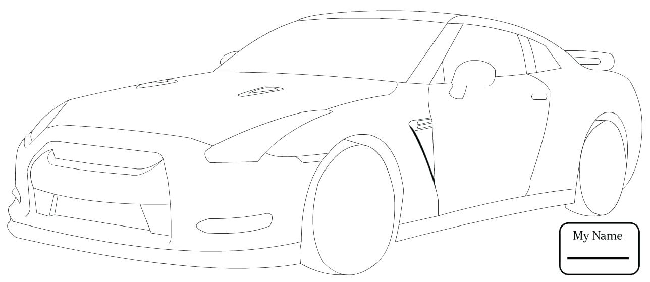 1288x559 Coloring Pages Cars Colouring Gt R Transport Coloring Pages Nissan