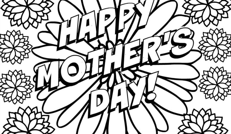 775x450 Free Mother's Day Coloring Pages