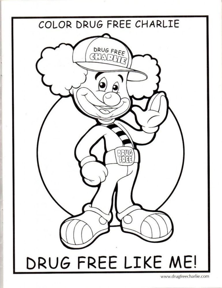 770x998 Just Say No To Drugs Coloring Pages Just Say No To Drugs Coloring