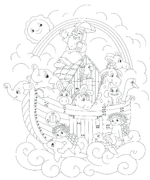Noah And The Ark Coloring Pages
