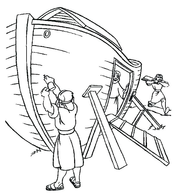 600x663 Noah Coloring Pages Coloring Pages Ark Coloring Page Line Drawings