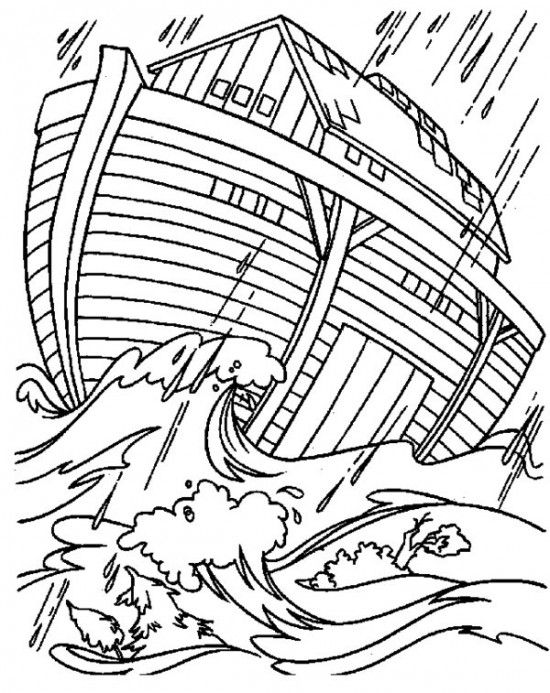 550x693 Noahs Ark Coloring Pages Noahs Ark Bible Lesson