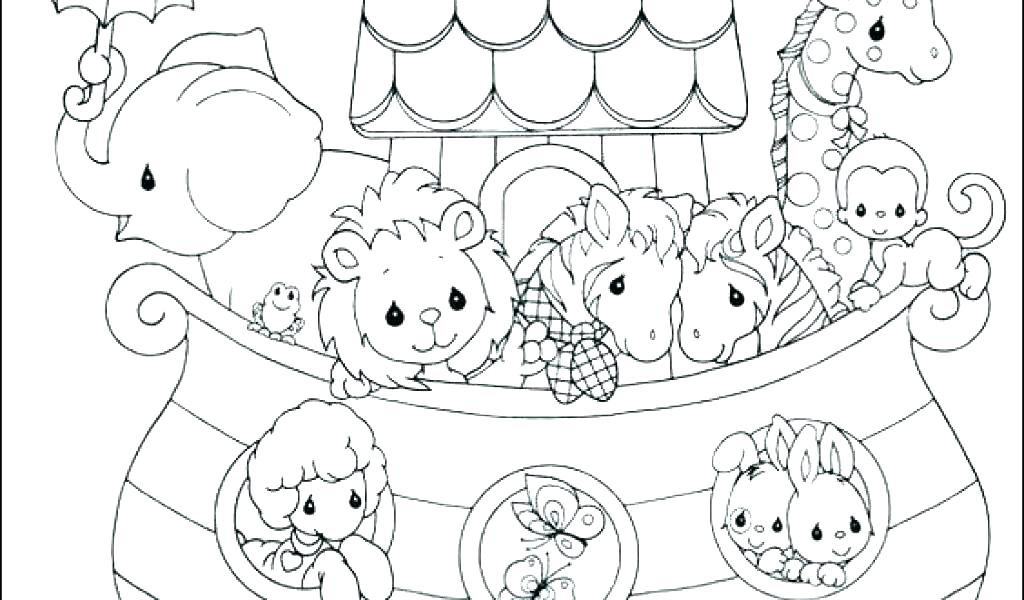 1024x600 Noah Ark Coloring Page
