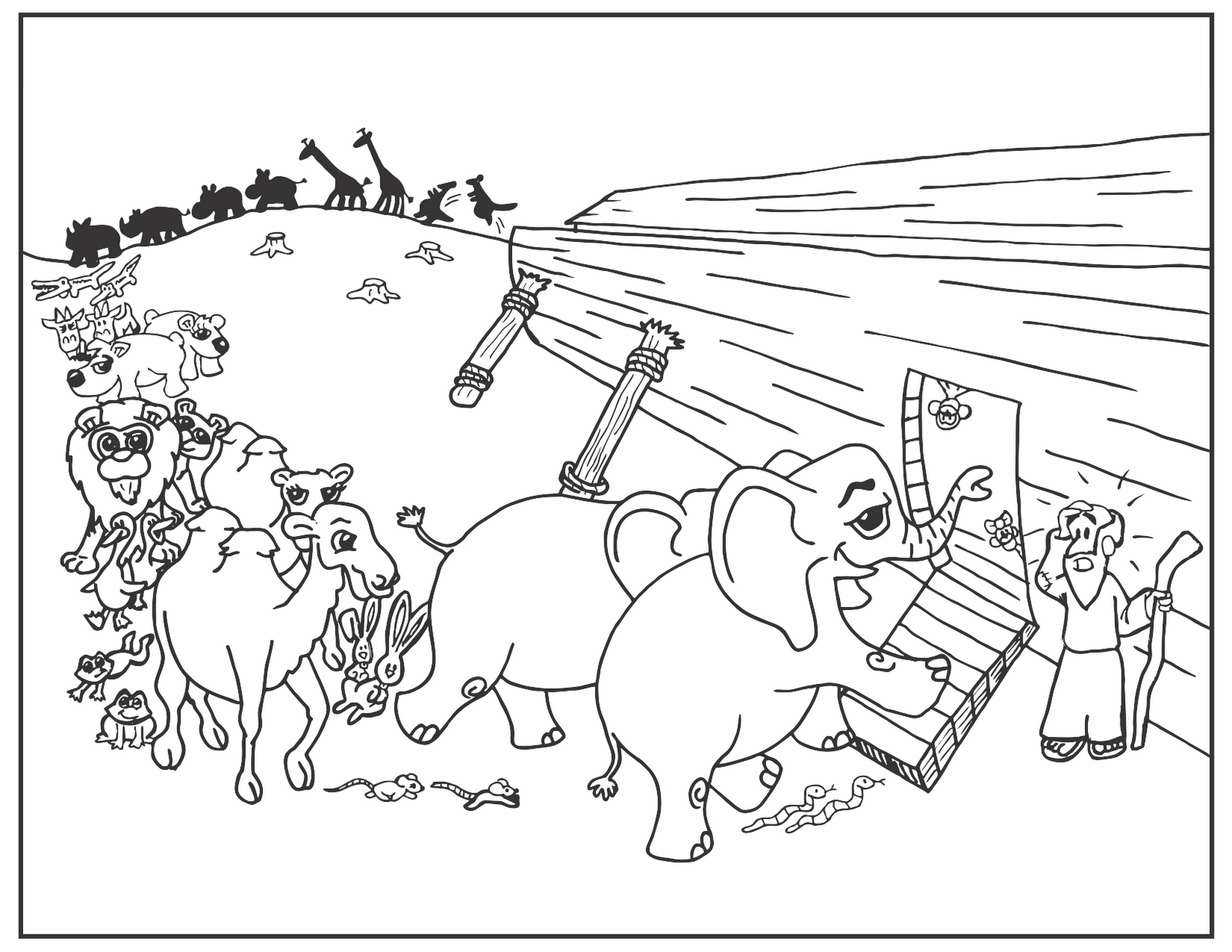 1600x1236 Noah And The Ark Coloring Page Best Of Matt S Sketch Pad