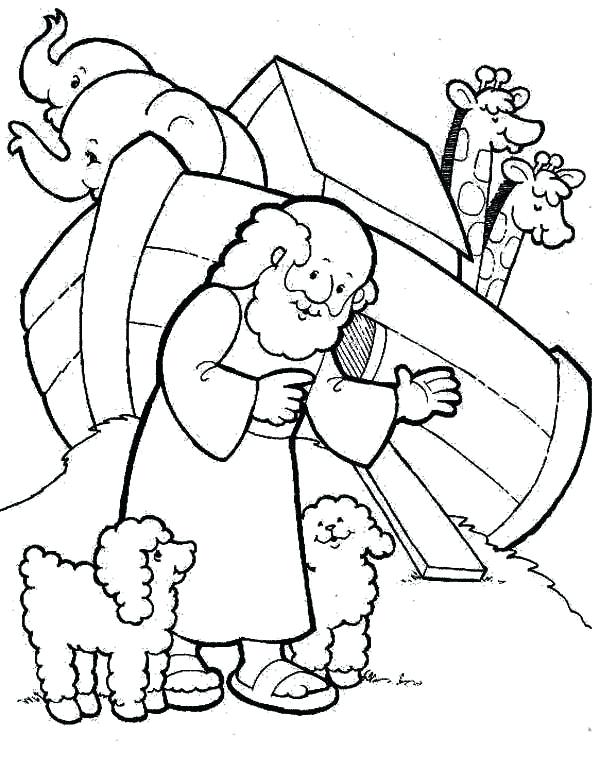 600x771 Noahs Ark Coloring