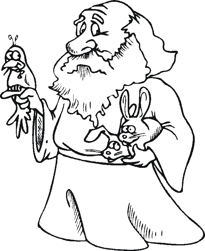 Noah Coloring Page