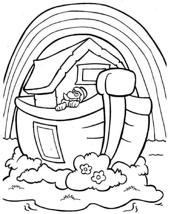633x746 Coloring Pages Of Noah And The Rainbow Best Photos S Ark Page