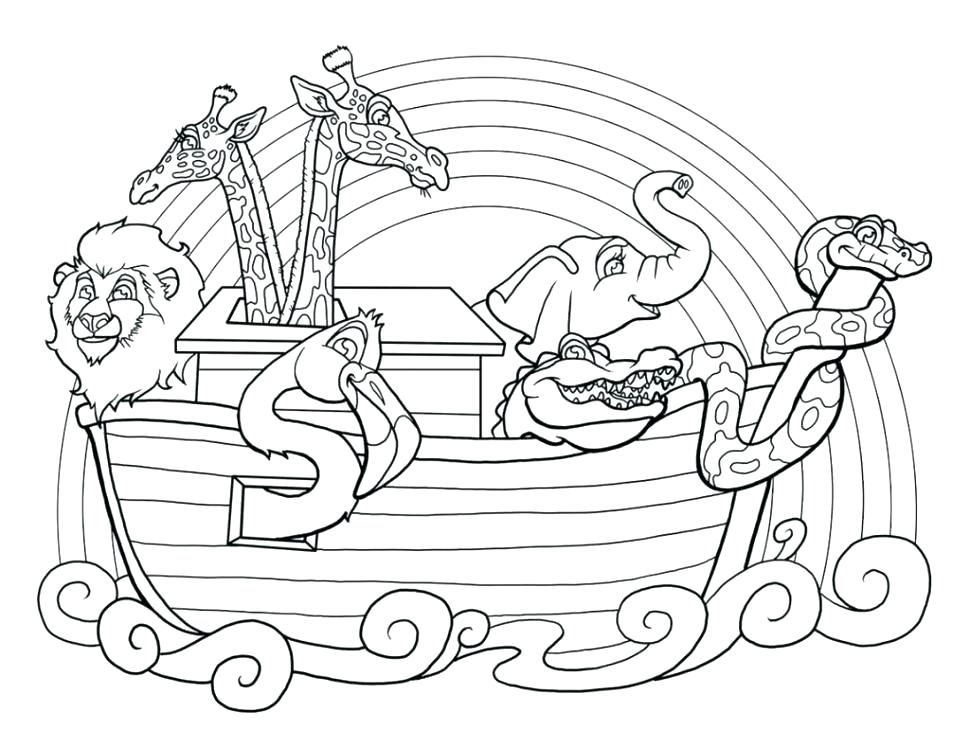 Noahs Ark Animal Coloring Pages