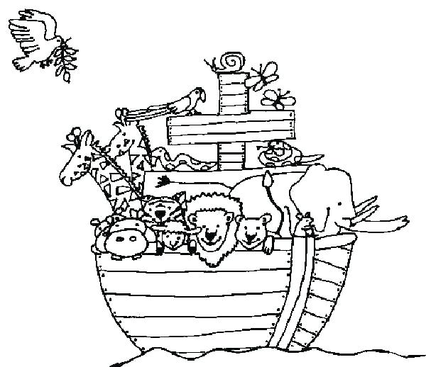 600x518 Noahs Ark Coloring Pages Ark Coloring Pages Animals Also On Ark