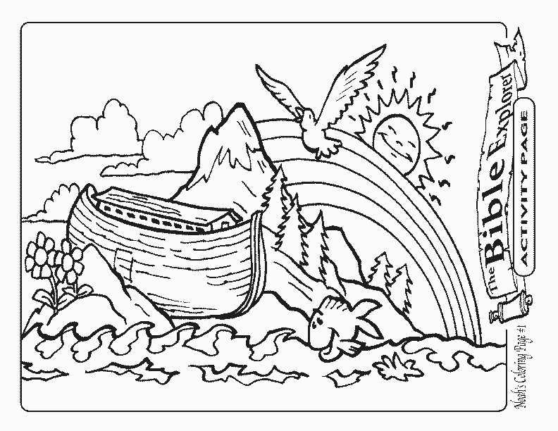 792x612 Noah Ark Coloring Page 26049 Com Colouring Pages For Kids 24413