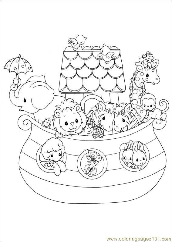 567x794 Noah Ark Coloring Page Precious Moments 05 Noahs Ark Larger Image