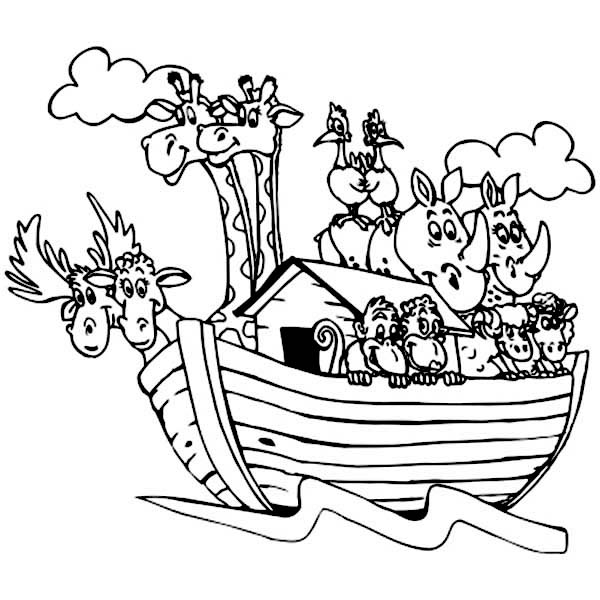 600x600 Animal Printouts For Noahs Ark Noahs Animals Colouring Pages Noahs