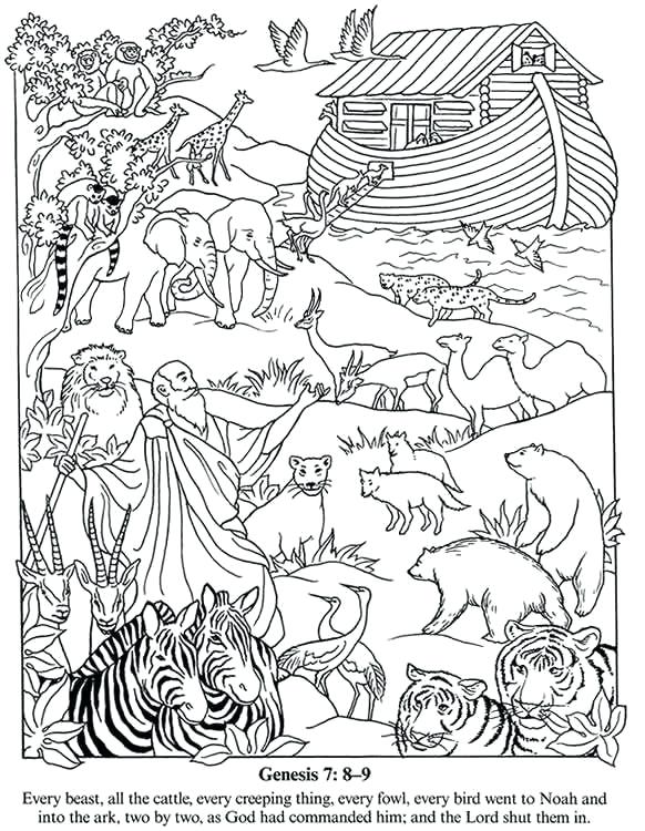 582x750 Noahs Ark Printable Coloring Pages Ark Colouring Page Noahs Ark
