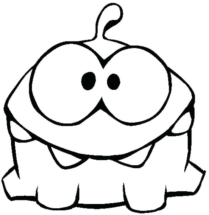 679x700 Nom Nom Coloring Pages Coloring Pages Cut The Rope Coloring Pages