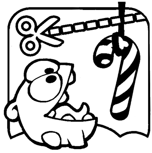 646x650 Coloring Pages Cut The Rope Drawing