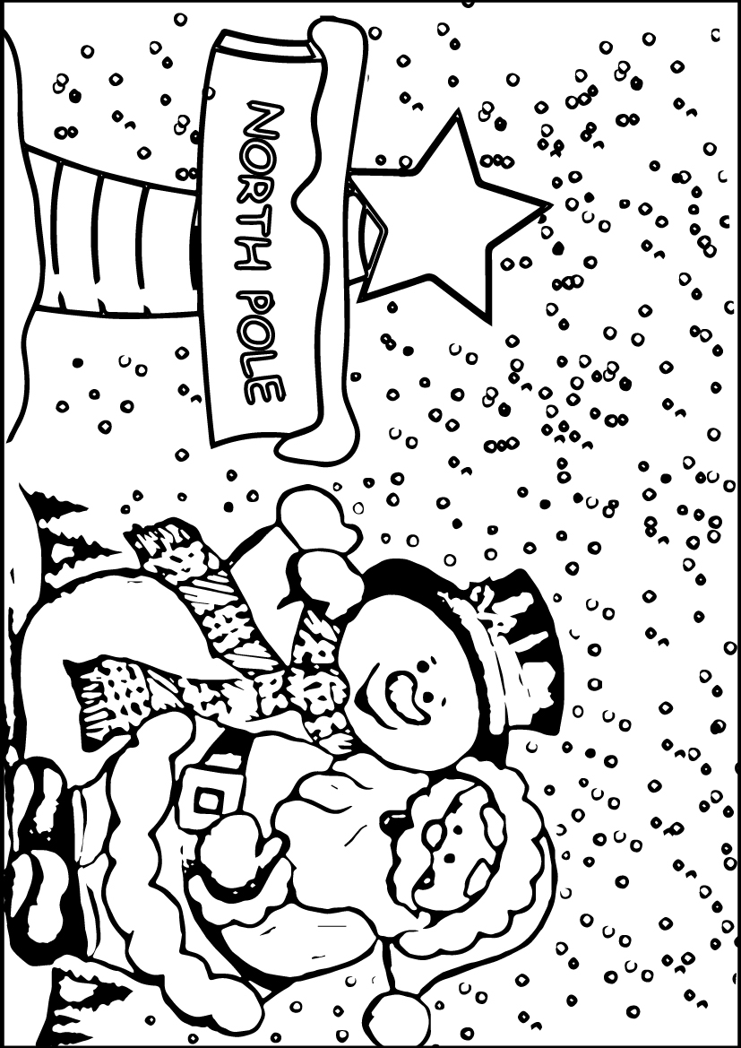 827x1169 North Pole Coloring Pages Wecoloringpage