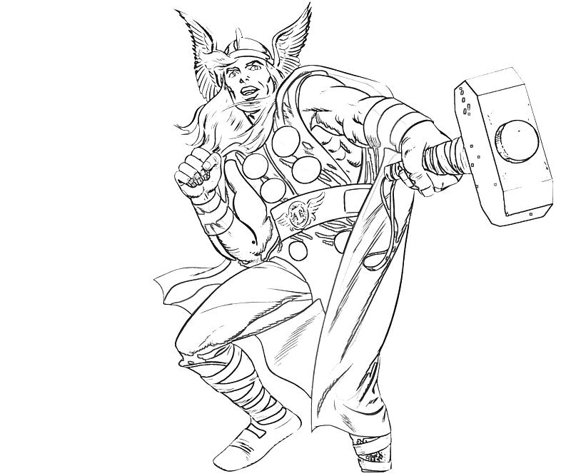 800x667 Free Printable Thor Coloring Pages For Kids Thor, Superhero