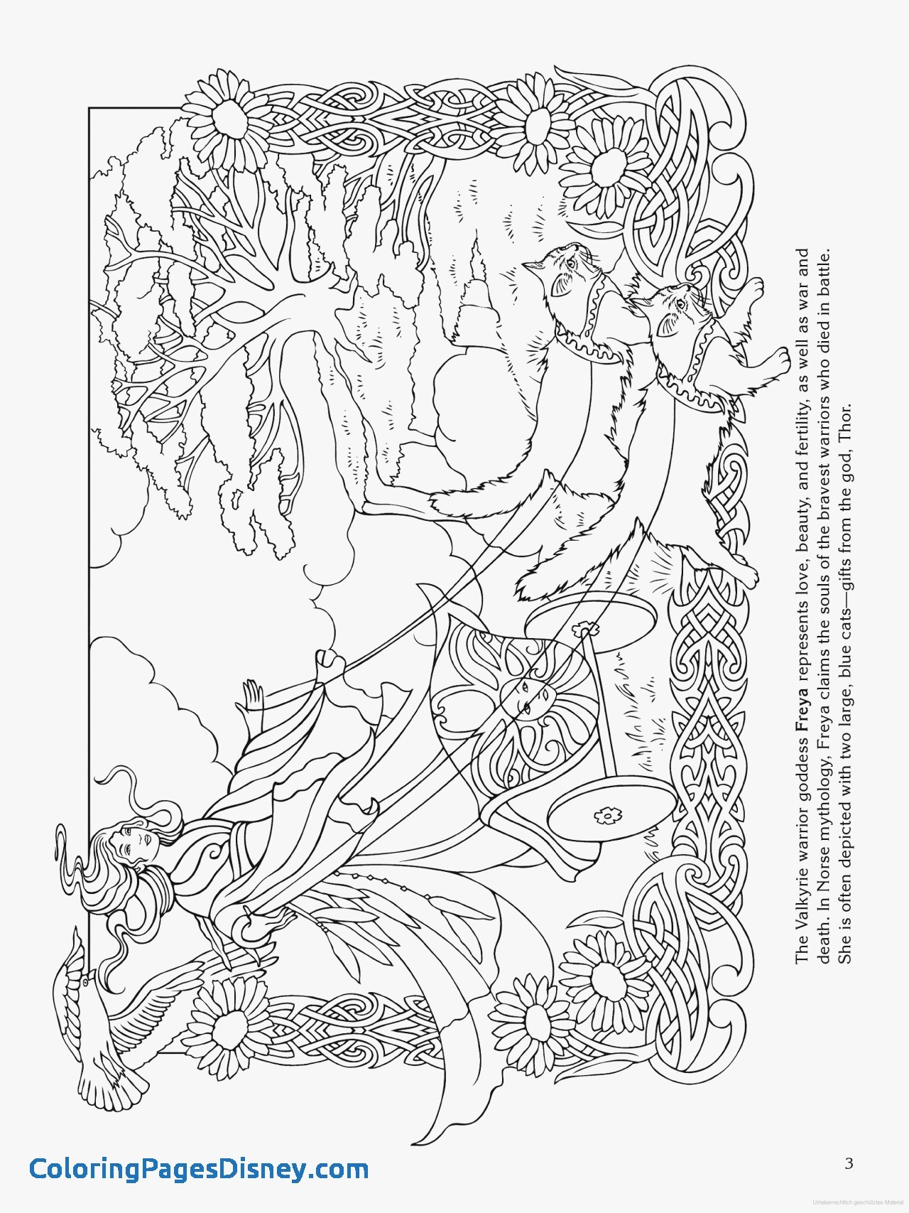 1280x1707 Norse Mythology Coloring Pages Unique Goddess Coloring Page Freya