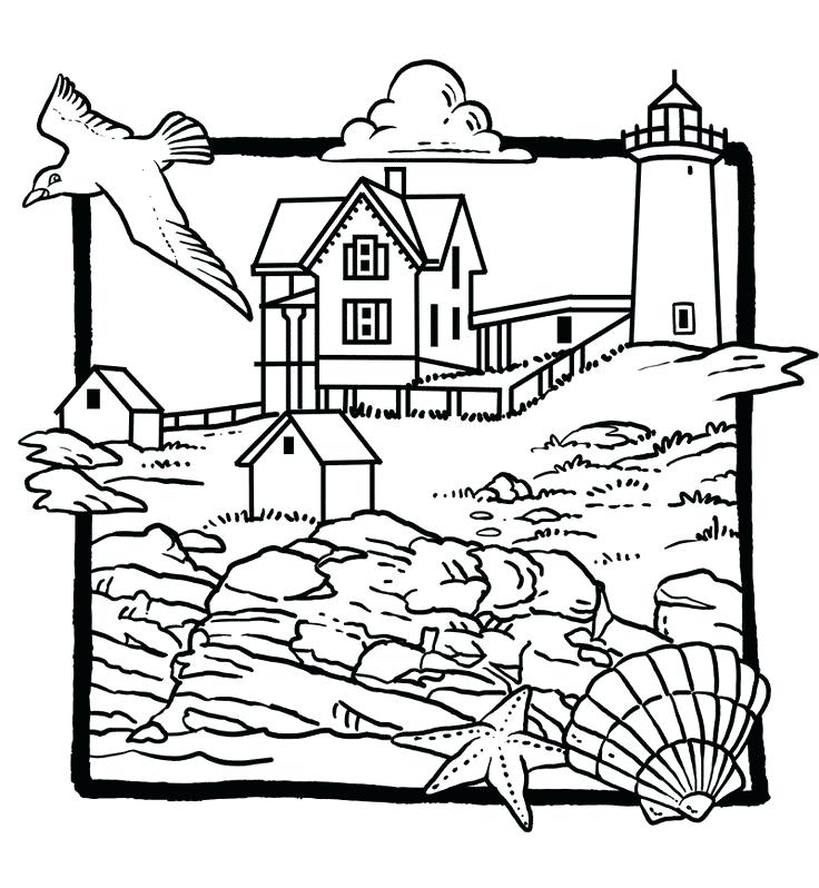 736x798 Lighthouse Coloring Pages Lighthouse Coloring Page Lighthouse