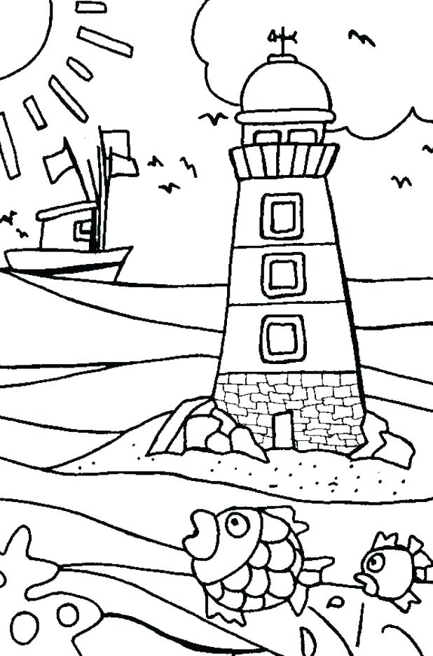 618x937 North Carolina Coloring Pages North Carolina Lighthouses Coloring