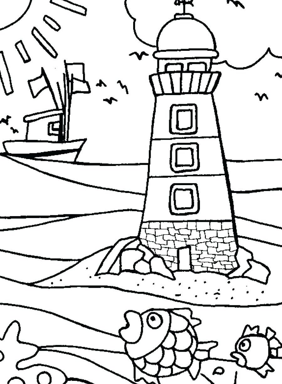 900x1224 Bodie Island Lighthouse North Carolina Coloring Page Pages Free