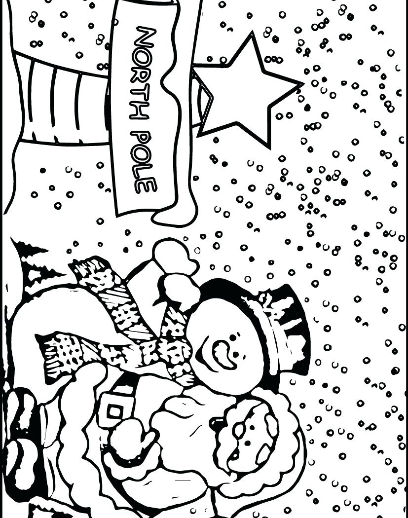 827x1050 North Pole Coloring Page In The Free Printable Kids Pages Inside 3