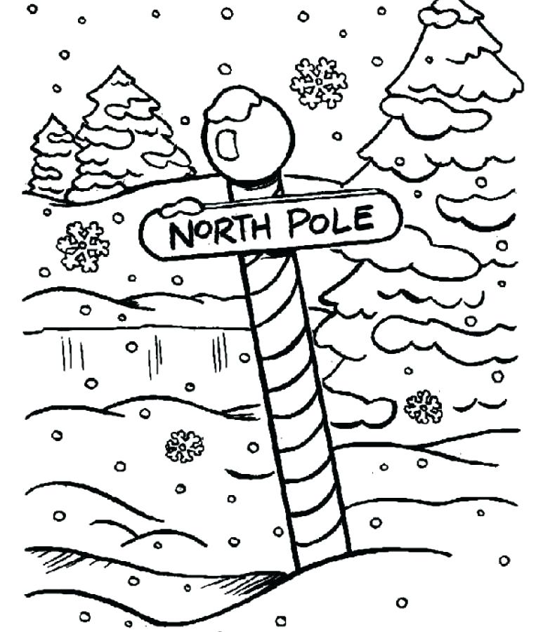 783x900 North Pole Coloring Page S North Pole Coloring Pages