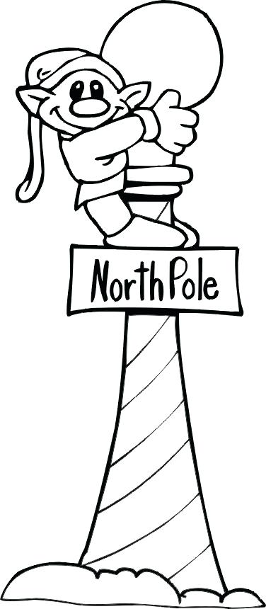 376x860 North Pole Coloring Pages Elf Up The North Pole Coloring Page