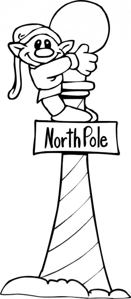 520x1189 North Pole Printables, Coloring Pages North Pole Sign, Pole Sign
