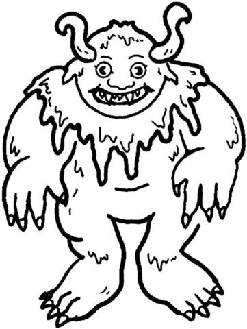 361x480 Troll Coloring Page Norwegian Printable Crafts