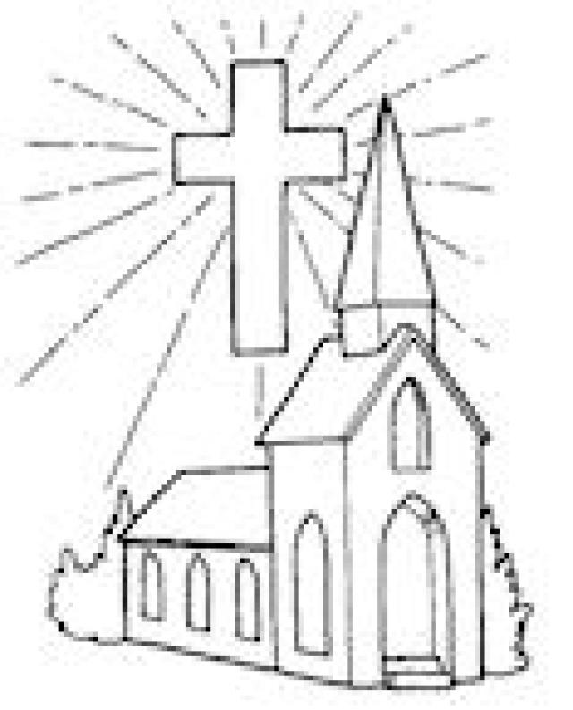640x793 Church Coloring Pages Page Image Clipart Images
