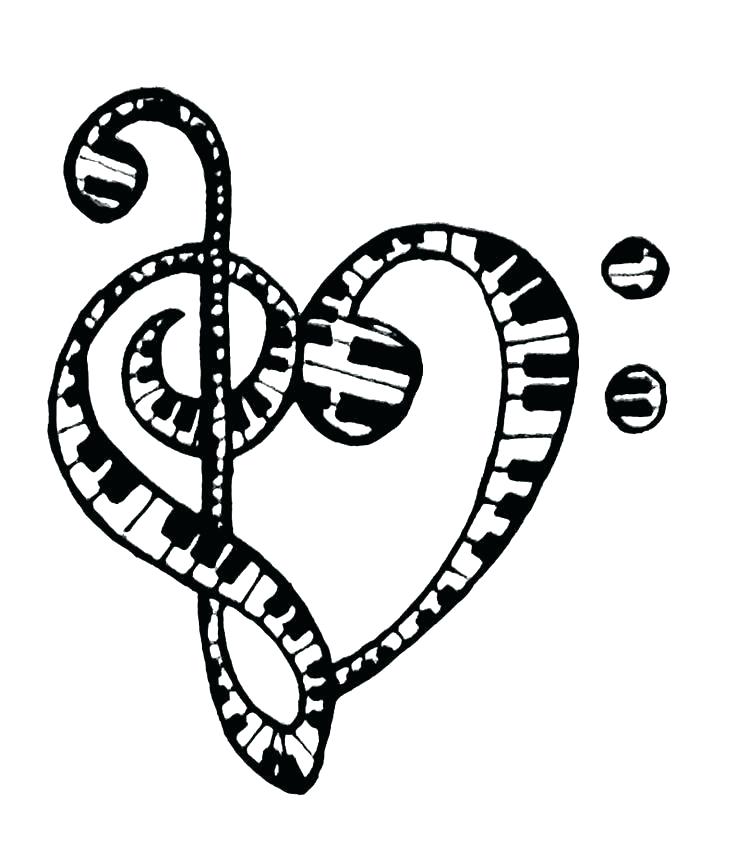 736x844 Musical Notes Coloring Pages