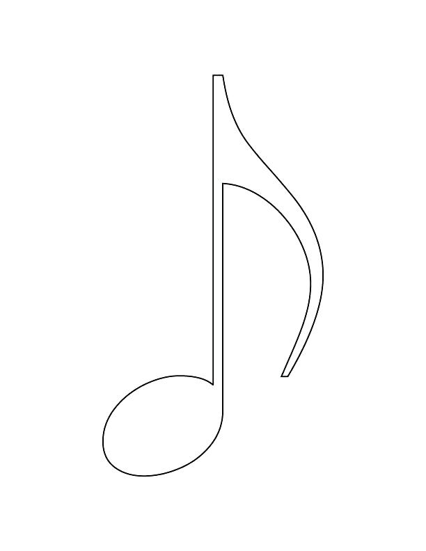 612x792 Coloring Pages Of Music Notes Music Note Coloring Page Coloring