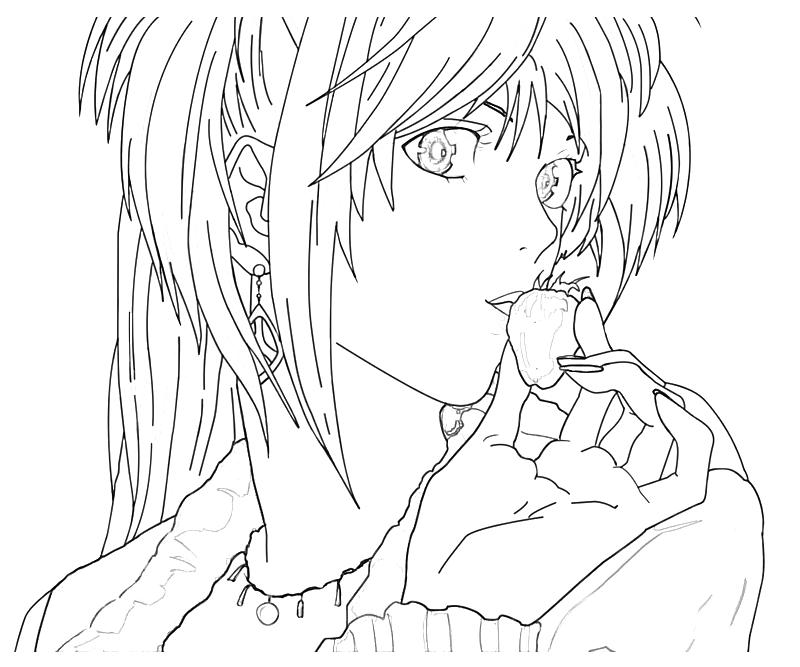 800x667 Death Note Coloring Pages