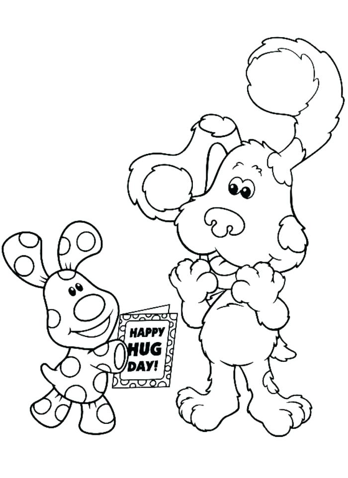 700x963 Blue Clues Coloring Pages Blues Clues Notebook Coloring Page