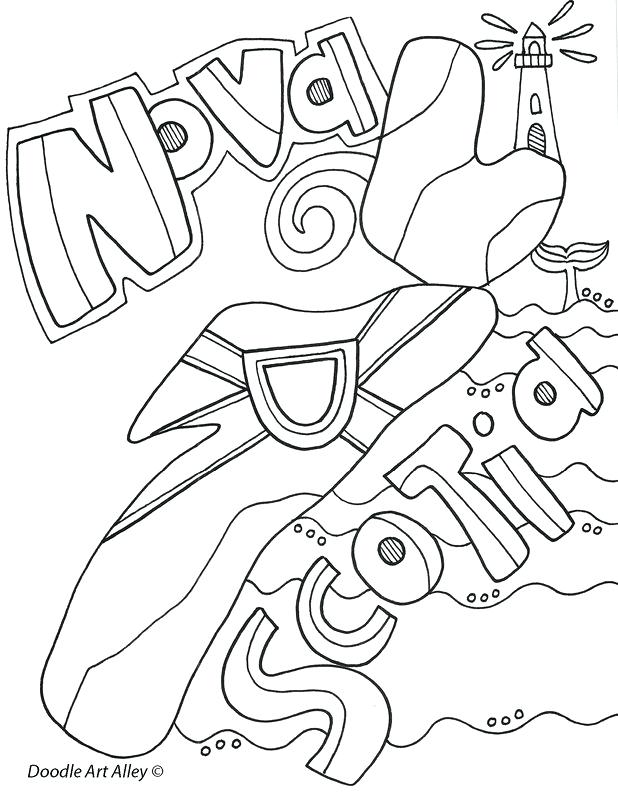 618x800 Canadian Province Nova Scotia Coloring Page South Shore Scenes