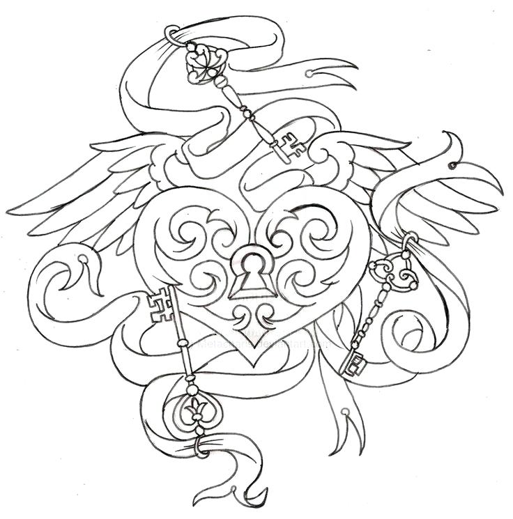 736x745 Awesome Key Coloring Page And Drawing Key Coloring Page For Kids