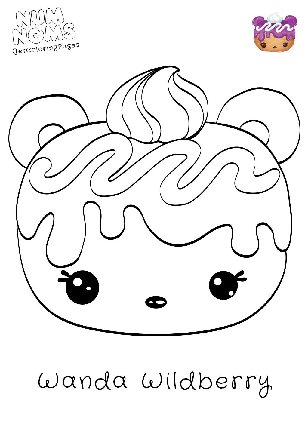 1024x1400 Num Noms Donut Coloring Pages Series 3