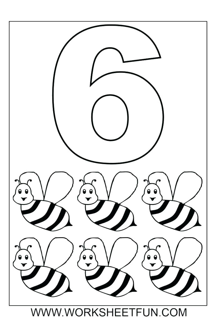 691x1024 Coloring Pages Of Numbers Color Pages For Preschoolers Number