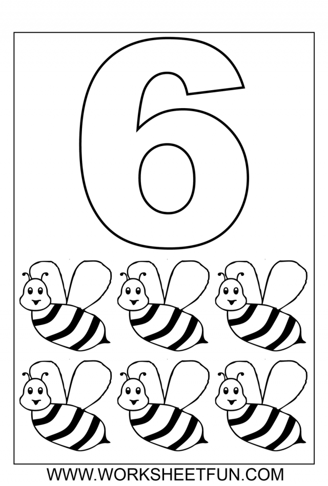 640x948 Preschool Coloring Pages Number 1 Preschool