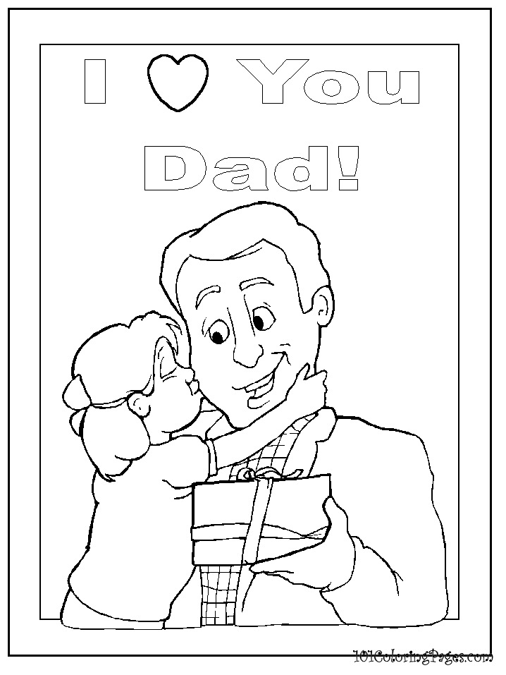 718x957 I Love Dad Coloring Pages Love You Dad Coloring Pages 1